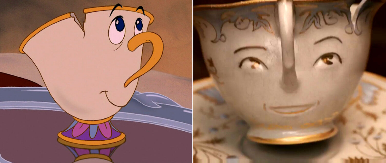 Beauty and The Beast Characters Enchanted Objects in Remake vs