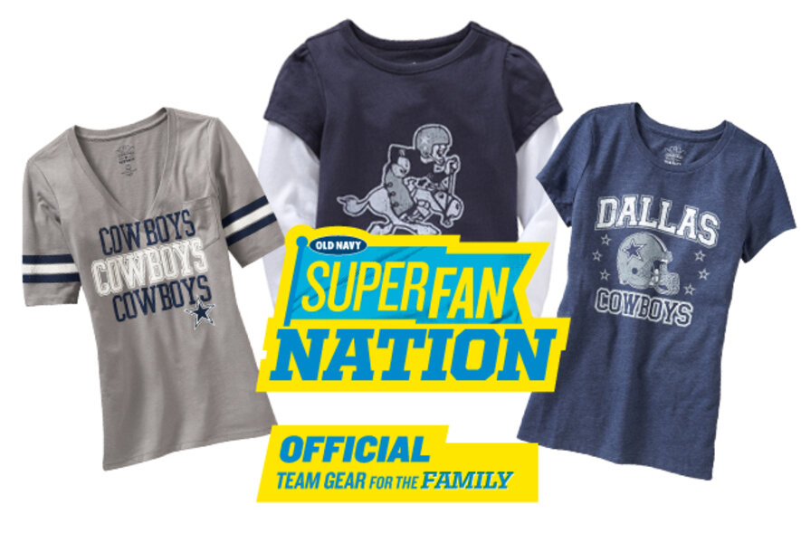 Old Navy's Superfan Nation Collection: 32 NFL Teams. Tons of Colleges. All  Better Than Chest Paint. - Thrillist