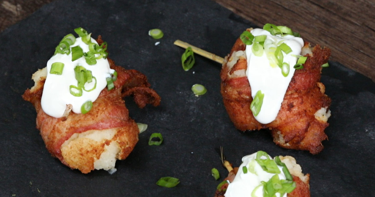 How to Make a Cheesy Mashed Potato Bacon Bomb Recipe Thrillist
