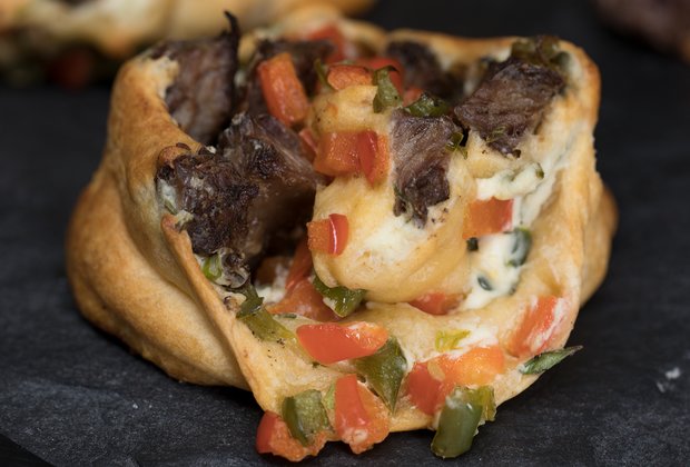 Take a Philly Cheesesteak on the Go With These Meaty Pinwheels