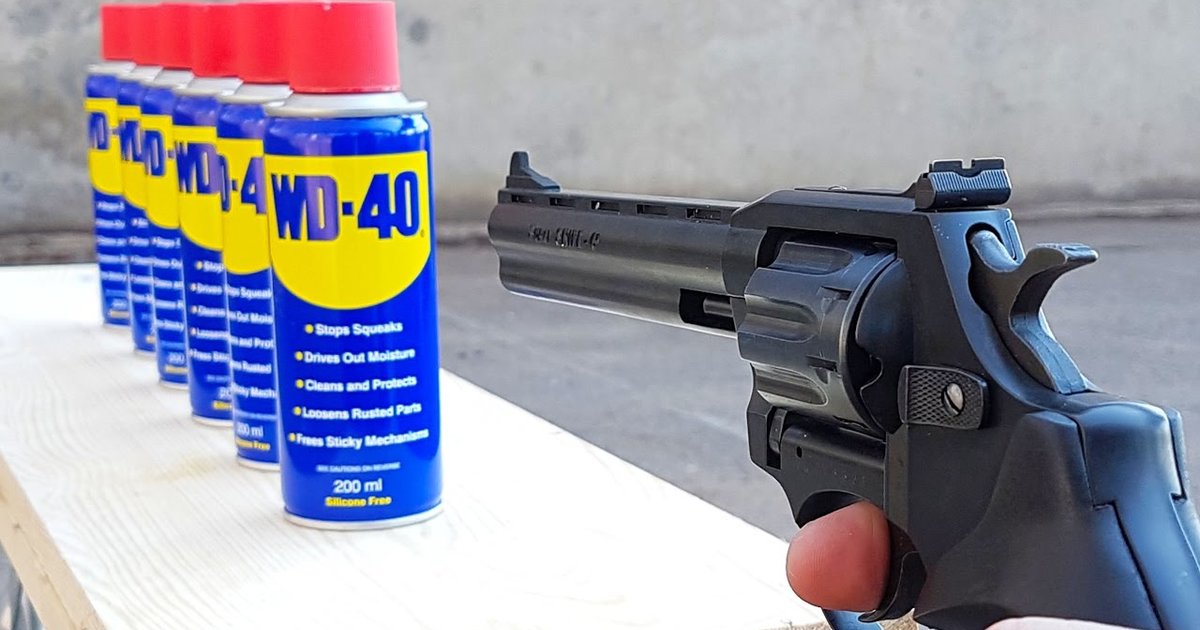 MrGear Shoots WD40 Cans With a Gun Thrillist