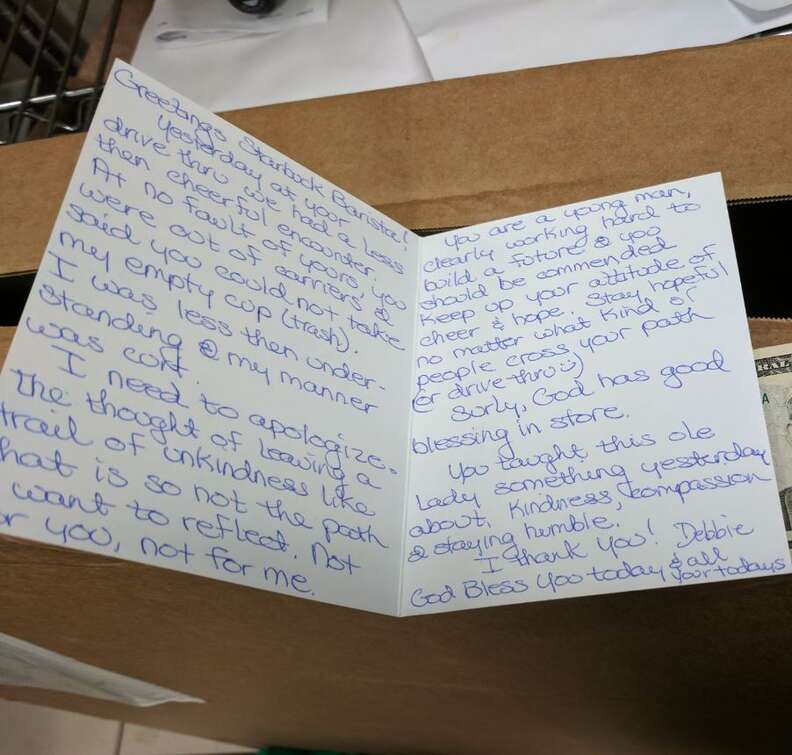 Starbucks Customer Apologizes for Being Rude to Barista with Note, $50 ...