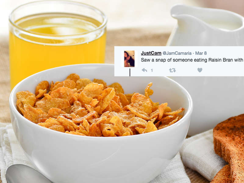Cereal With Orange Juice Is a Thing People on Twitter Do & It's Gross