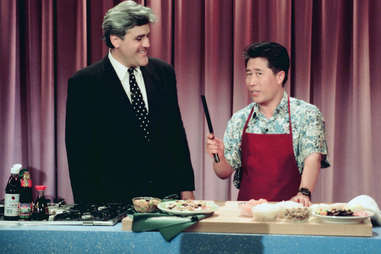 Martin Yan and Jay Leno