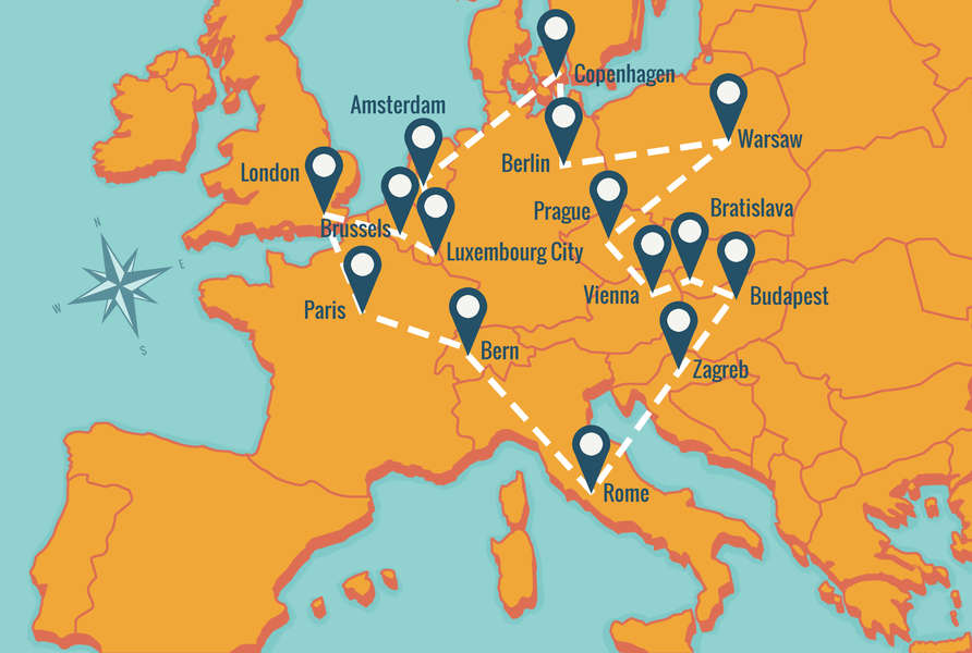 How To Travel Cheap In Europe Via Wanderu Visit 15 Cities For Under   Scale;