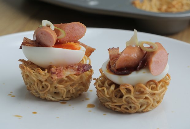 These Egg Noodle Baskets Are the Best Thing You Can Make With Instant Ramen