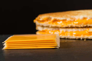 American cheese grilled cheese