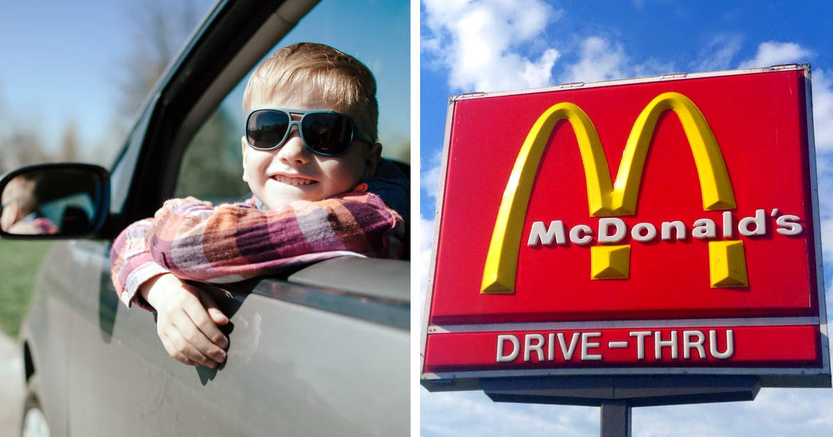 TODAY - When your three year old tells a man at McDonalds that
