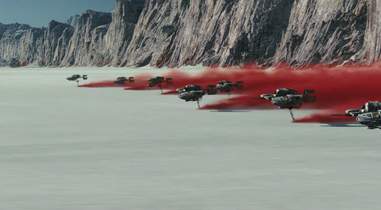 star wars last jedi trailer speeders red dust