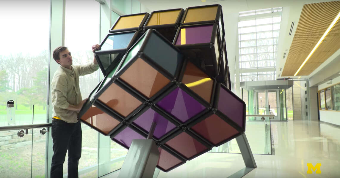 World's Largest Rubik's Cube You Can Solve at University of Michigan ...