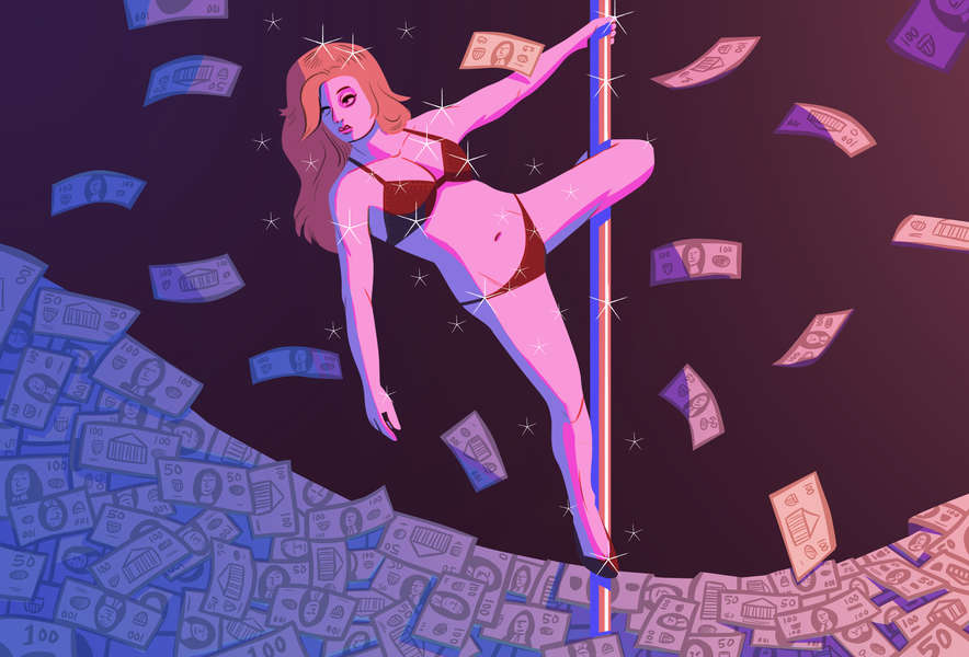 Hot Non-Professional Stripper Gets Down To Business