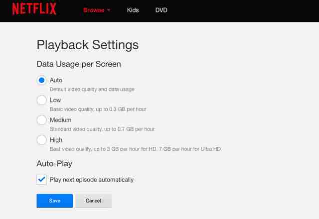 how to change my internet connection on netflix