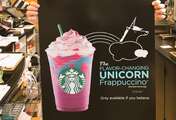 Starbucks Just Released a Unicorn-Themed Frappuccino