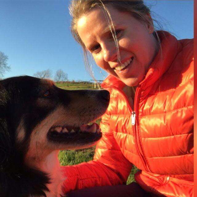 Ciara Clarke with her dog Lucky