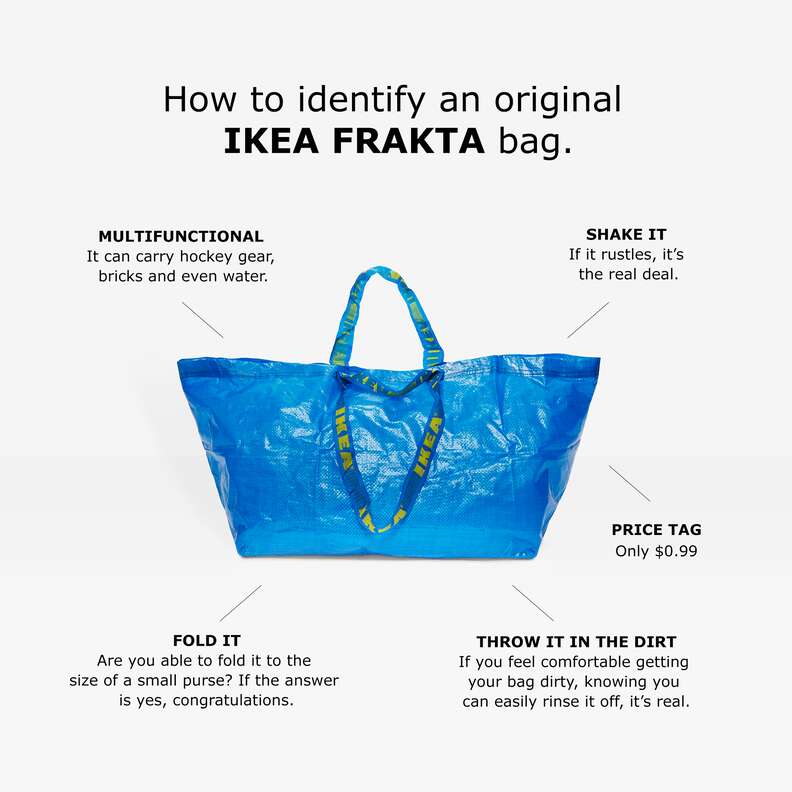 Ikea Tote Gets High Fashion Redesign