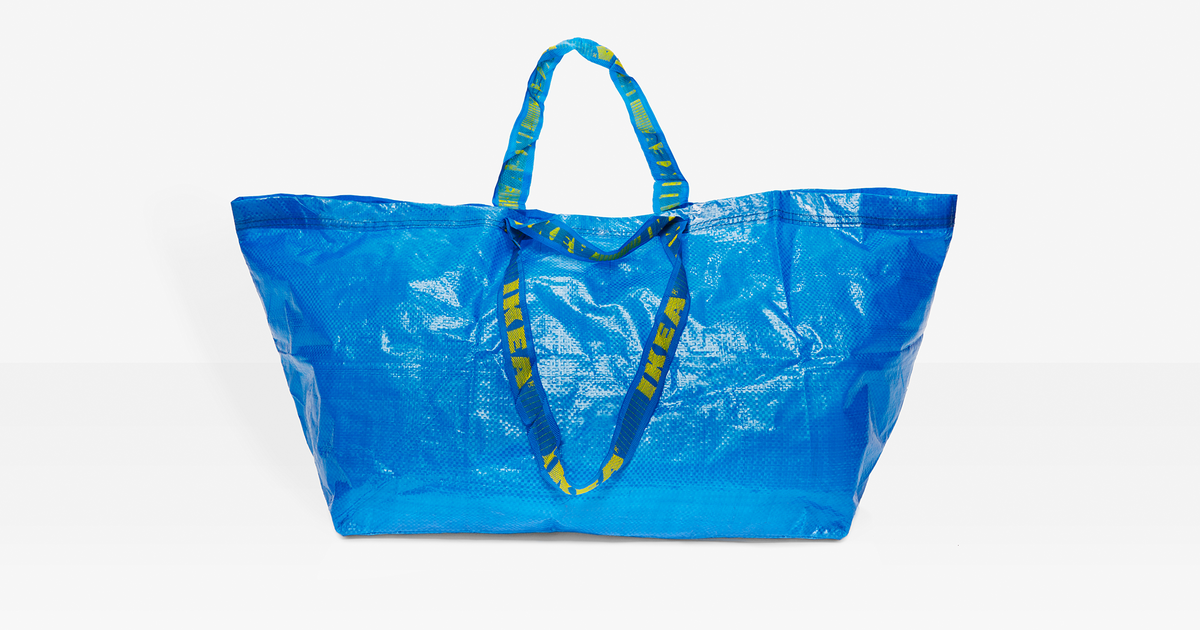 Balenciaga sells £1,705 version of IKEA's blue tote bag worth 40p