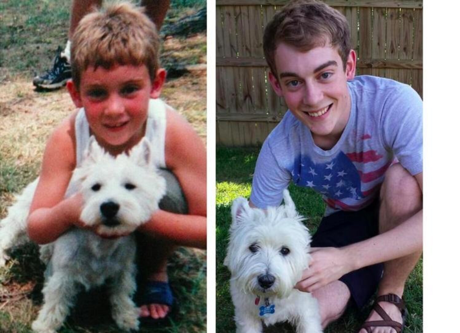 19 Heartwarming Photos Of Dogs And Their Humans Growing Up Together ...