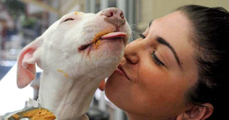 My dog loves peanut butter best sale