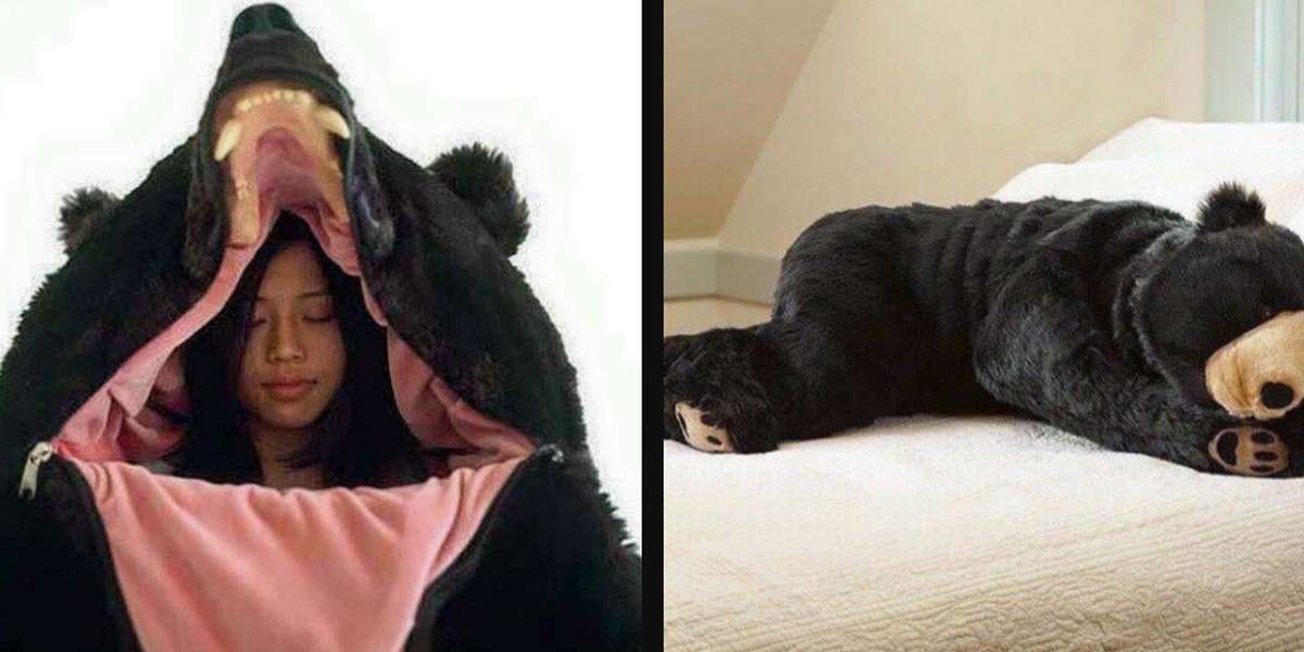 Black Bear Suit Sleeping Bag Bear Someone Created A Bear Sleeping