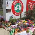 Mourners pay tribute to slaughtered animals