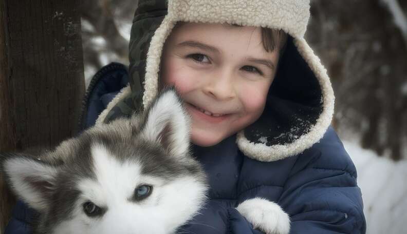 Little girl 2025 husky clothing