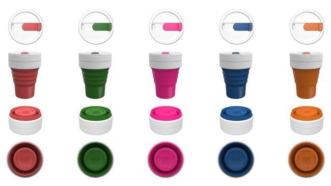 Ditch disposable cups with this collapsible coffee cup that fits in ...