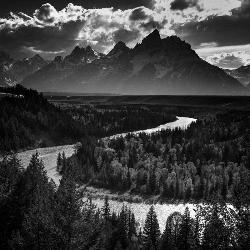 8860-In Tribute to Ansel Adams, Snake River, Grand Teton National Park, Wyoming, USA 2014 © Laurent Baheux