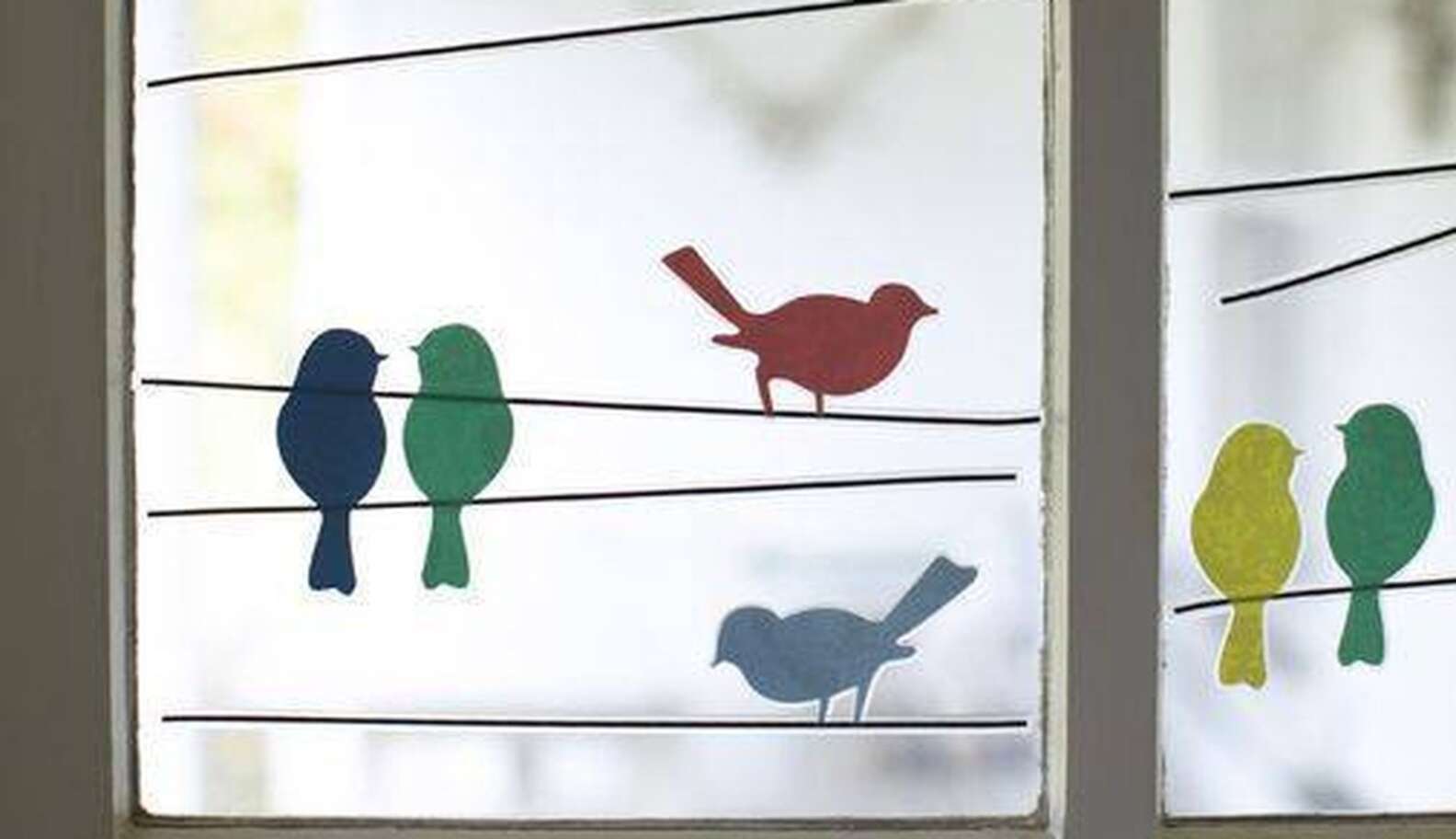 Птички для украшения окна Весна