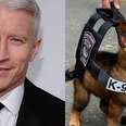 Anderson Cooper Does The Best Thing To Honor Fallen Police Dog