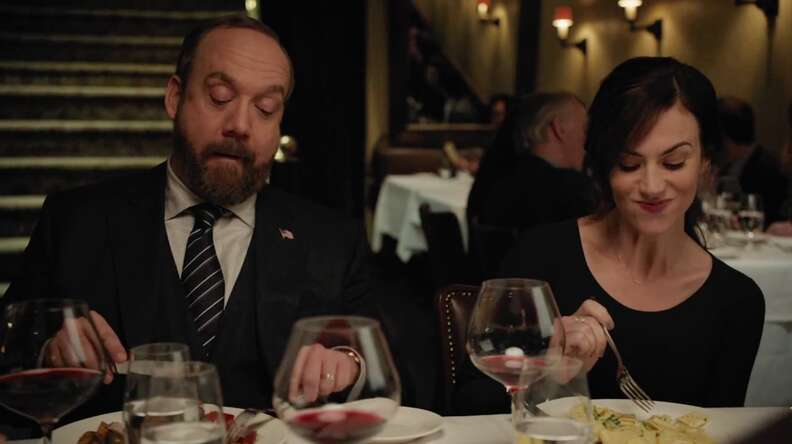 Billions Babbo Paul Giamatti Maggie Siff