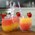3-Ingredient Strawberry Peach Wine Slushies Are Perfect for Summer