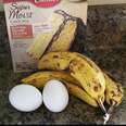 I'll use GF cake mix....Easy 3 Ingredient Banana Bread that tastes delicious and is so simple to prepare!