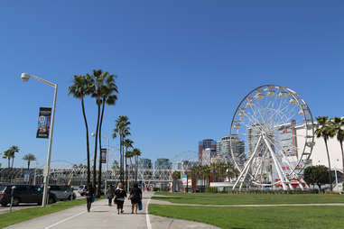 ferris wheel in long beach, california 