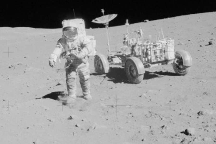 Epic Views of Apollo's First Moon Rover: Photos - Seeker