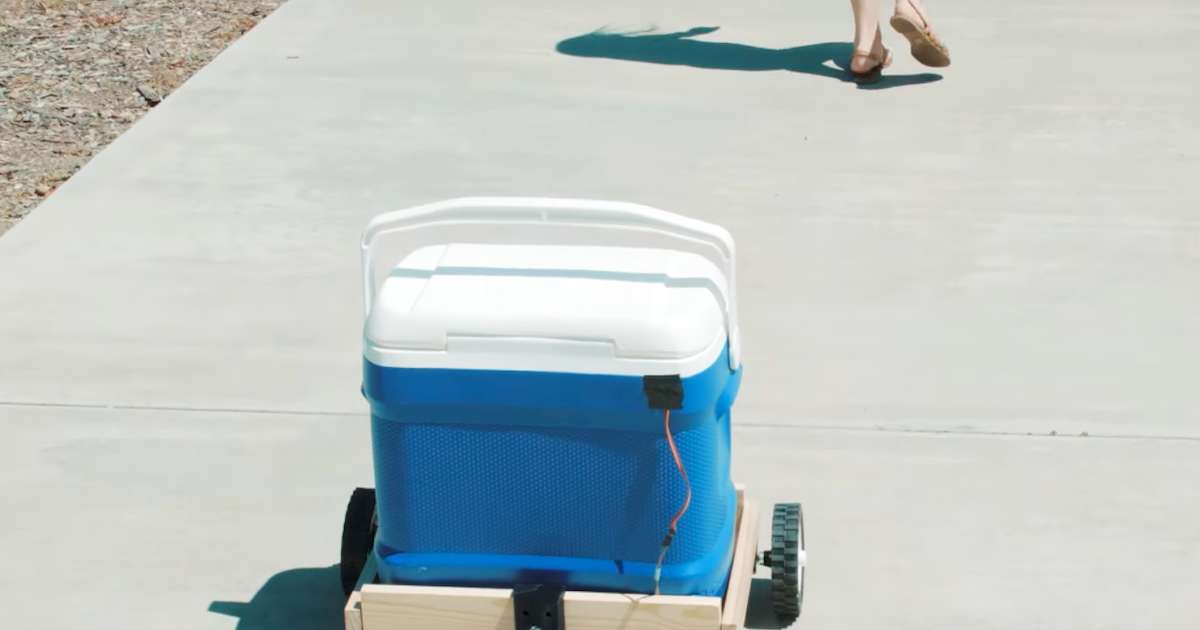 This Hacker House Robot Beer Cooler Will Follow You Around Thrillist