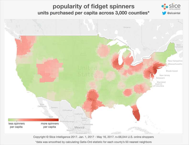 Fidget Spinner Search Popularity in 2017 - Slow Reveal Graphs