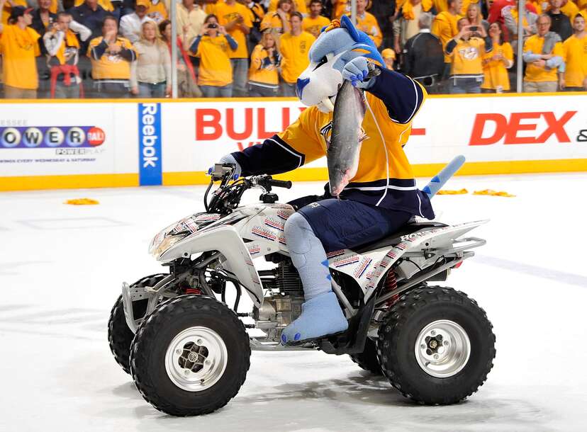 A Predators fan threw a masked catfish on the ice prior to puck drop in  Nashville - Article - Bardown