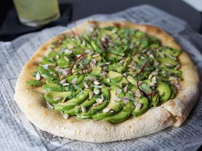 avocado toast pizza