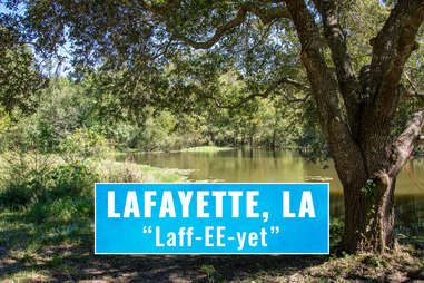 lafeyette Louisiana pronounciation 