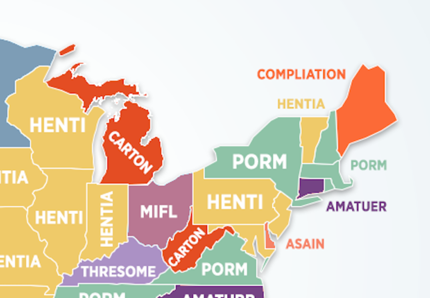 This Map Shows the Most Misspelled Porn Search Terms in All 50 States.