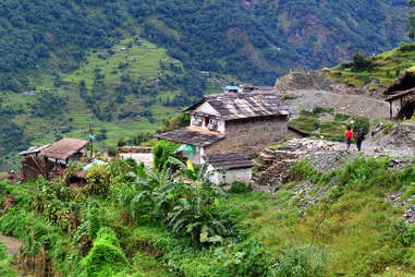 gurung village in the Annapurna Sanctuary trail