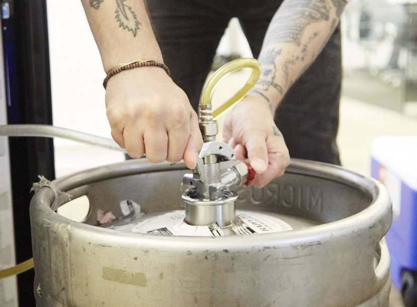 Tapping a Keg