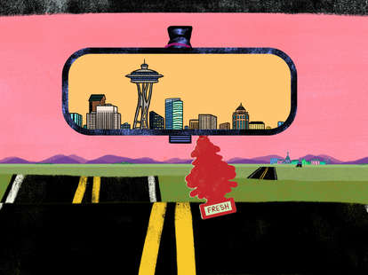 Seattle in the rearview mirror
