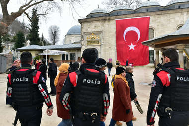 Police officers in Istanbul, Turkey