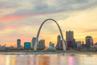 St. Louis, Missouri skyline at twilight