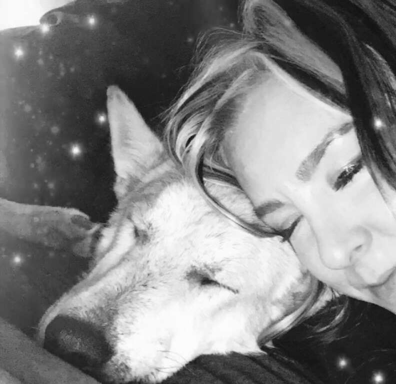 Dog and his new mom