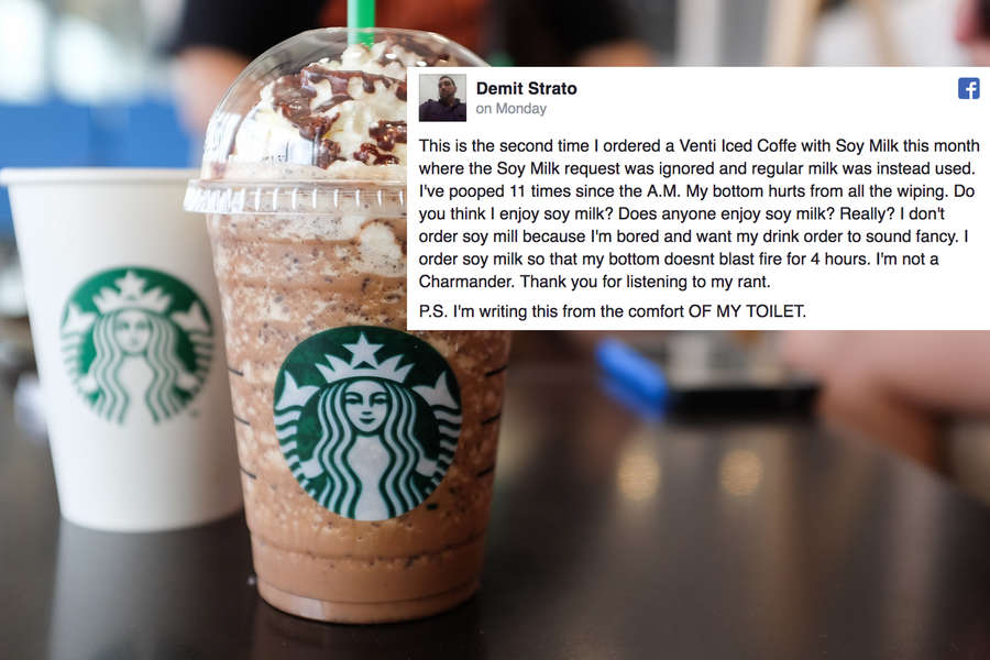 Starbucks Customer Leaves Facebook Comment About How It Made Him Poop ...