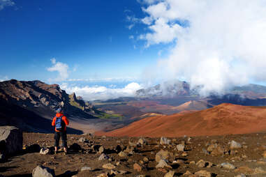 Haleakala volcano crater