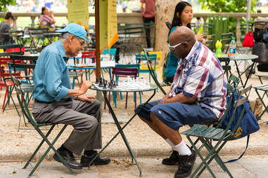 Chess in bryant park