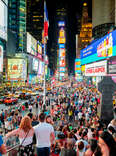 massive crowd in times square